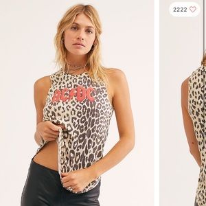 NWOT FreePeople Chaser ACDC Tank